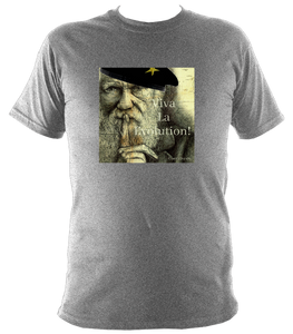 Charles Darwin Unisex T-Shirt. Printed With Artwork. Cotton