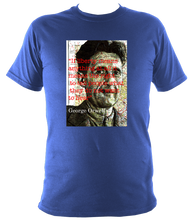 Load image into Gallery viewer, George Orwell T-Shirt. Unisex printed with original artwork. Soft cotton.
