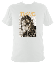 Load image into Gallery viewer, Travis Scott Inspired T- Shirt. Unisex printed with portrait artwork.Cotton.
