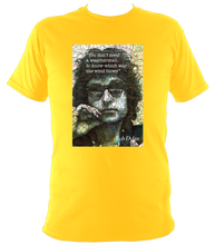 Load image into Gallery viewer, Bob Dylan t-shirt. Unisex printed with original artwork. Soft cotton.
