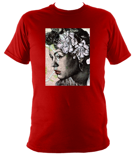 Billie holiday red t shirt