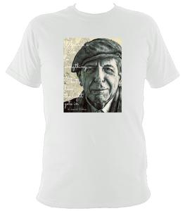Leonard Cohen white t shirt