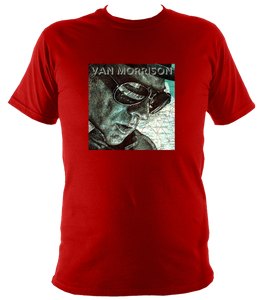 Van Morrison T-Shirt. Unisex. Printed with portrait artwork. Soft Cotton