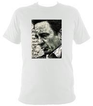 Load image into Gallery viewer, Johnny Cash Inspired T-shirt. Unisex printed with portrait artwork. Cotton.
