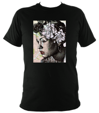 Load image into Gallery viewer, Billie Holiday Inspired  t-shirt. Printed with portrait. Unisex. Cotton.
