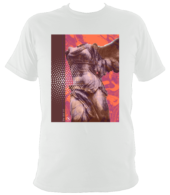 Goddess Nike Winged Victory Printed T-Shirt. Cotton Unisex. – The