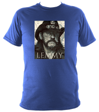Load image into Gallery viewer, Lemmy Mötorhead T-shirt. Printed Artwork. Unisex Heavyweight Cotton
