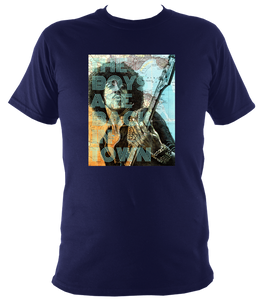 Thin Lizzy/Phil Lynott T-shirt. Printed with portrait artwork. Unisex. Cotton