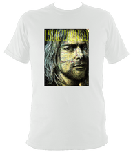 Load image into Gallery viewer, Kurt Cobain Nirvana T-Shirt. Unisex printed with original artwork. Cotton
