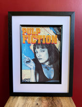 Load image into Gallery viewer, Pulp Fiction Art Print. Pen Drawing Over Map Of Los Angeles. A4 Unframed
