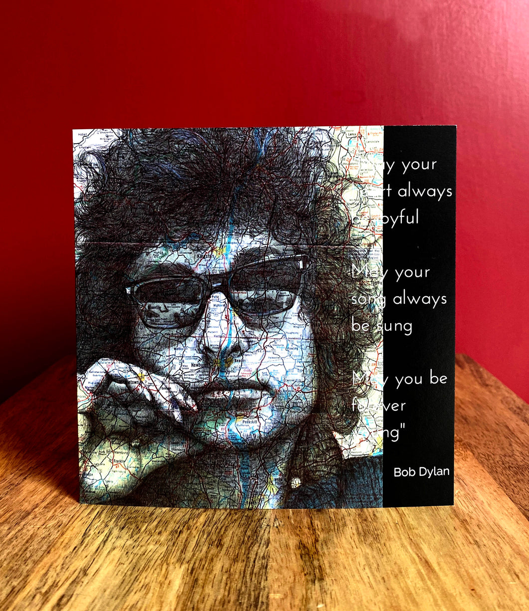 Bob Dylan greeting card