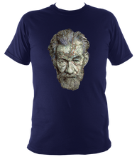Load image into Gallery viewer, Ian McKellen inspired t-shirt. Unisex printed with portrait artwork. Cotton
