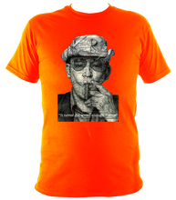 Load image into Gallery viewer, Hunter S Thompson t-shirt. Unisex printed with portrait artwork. Cotton
