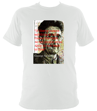 Load image into Gallery viewer, George Orwell T-Shirt. Unisex printed with original artwork. Soft cotton.
