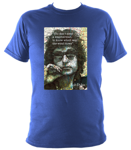 Bob Dylan t-shirt. Unisex printed with original artwork. Soft cotton.
