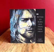 Load image into Gallery viewer, Kurt Cobain Nirvana greeting card
