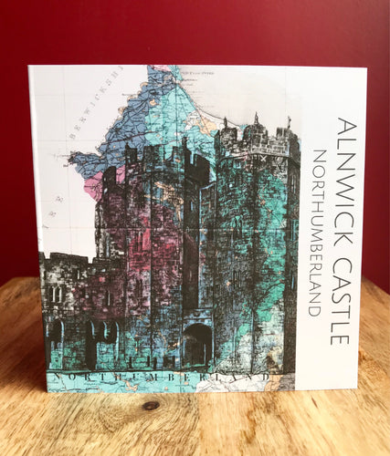 Alnwick castle greeting card