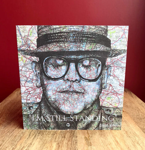 Elton John greeting card