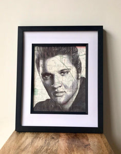 Elvis Presley portrait a4 print