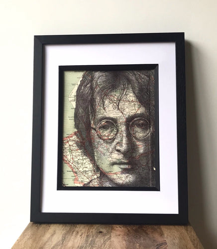 John Lennon portrait print