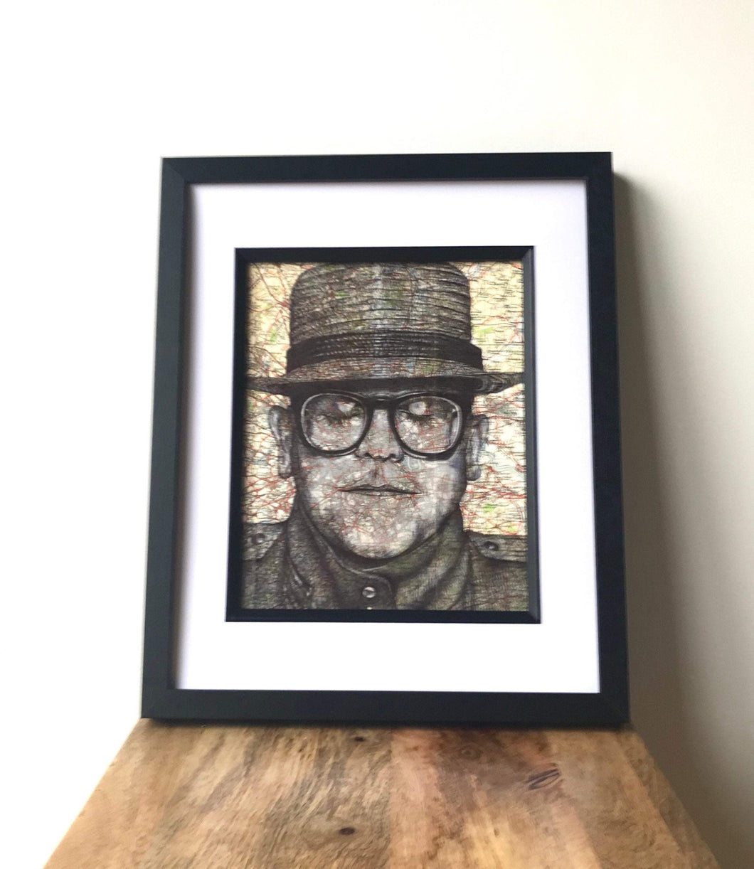 Elton John portrait A4 print