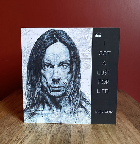 Iggy Pop greeting card