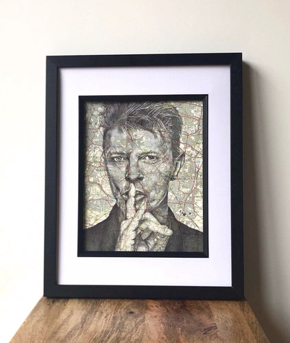 David Bowie portrait a4 print