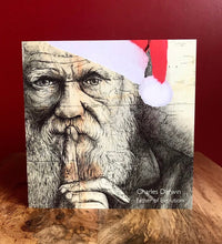 Load image into Gallery viewer, Charles Darwin Christmas card
