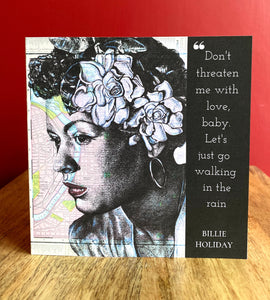Billie Holiday birthday greeting card
