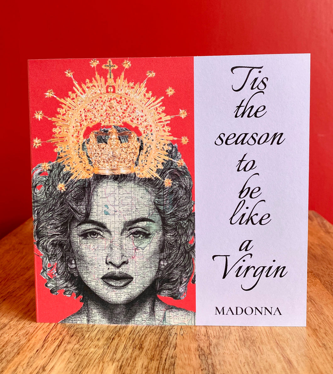 Madonna like a virgin Christmas card